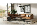 Sherry - Modern Grey Leather Left Facing Sectional Sofa