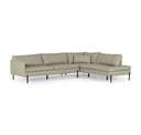 Sherry - Modern Cognac Leather Left Facing Sectional Sofa