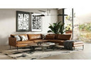 Sherry - Modern Cognac Leather Left Facing Sectional Sofa