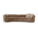 Sheth - Modern Brown Fabric Accent Chair