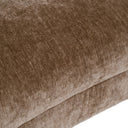 Sheth - Modern Brown Fabric Curved Sectional Sofa