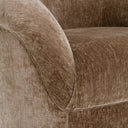 Sheth - Modern Brown Fabric Accent Chair