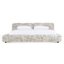 shiloh - modern off-white + black fabric bed