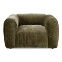 Siegal - Modern Olive Green Fabric Lounge Chair