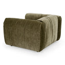 Siegal - Modern Olive Green Fabric Lounge Chair
