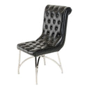 Silvie Modern Black Leatherette Dining Chair