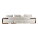 Simone - Modern Off-White Fabric Sectional Sofa
