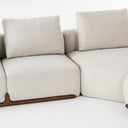 Simone - Modern Off-White Fabric Sectional Sofa