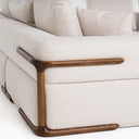 Simone - Modern Off-White Fabric Sectional Sofa
