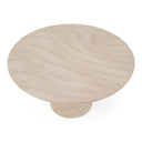 Sinai - Modern Faux Travertine Concrete Round Dining Table