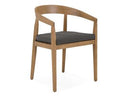 Sintra - Outdoor Grey Olefin + Eucalyptus Dining Chair
