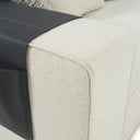 Siret - Modern Ivory Fabric Modular Sectional Sofa W/ Coffee Table