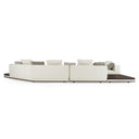 Siret - Modern Ivory Fabric Modular Sectional Sofa W/ Coffee Table