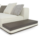 Siret - Modern Ivory Fabric Modular Sectional Sofa W/ Coffee Table