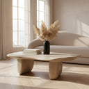 Slone - Modern Beige Fiberform Coffee Table