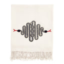 Snake Embellished Throw
