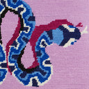 Snake Needlepoint Pillow