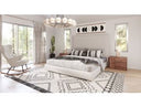 Bergeron - Contemporary Cream Woven Fabric Bed