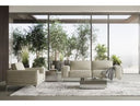Dolly Modern - Off White Fabric Sofa