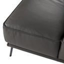 Soho - Italian Left Facing Grey Nirvana Fume Leather Sectional Sofa