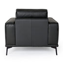 Soho - Italian Grey Leather Armchair