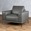 Soho - Italian Grey Leather Armchair