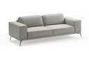 Soho - Contemporary Italian Light Grey Leather Sofa