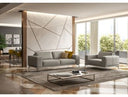 Soho - Contemporary Italian Light Grey Leather Sofa