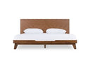 Metcalf - Mid-Century Walnut & Grey Bed w/ Two Nightstands