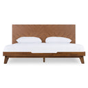 Palermo - Italian Modern Faux Concrete & Walnut Bedroom Set
