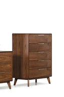 Soria Mid-Century Walnut Chest