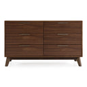 Soria Mid-Century Walnut Dresser
