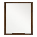 Soria Mid-Century Walnut Mirror