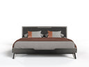 Palermo - Italian Modern Faux Concrete & Walnut Bedroom Set