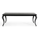 Sovereign Transitional Black Crocodile Dining Table w/ Black Gloss Legs