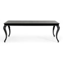 Sovereign Transitional Black Crocodile Dining Table w/ Black Gloss Legs