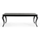 Sovereign Transitional Black Crocodile Dining Table w/ Black Gloss Legs