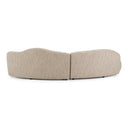 Spiro - Modern Beige Fabric Curved Sectional Sofa