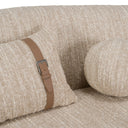 Spiro - Modern Beige Fabric Curved Sectional Sofa