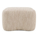 Spiro - Modern Beige Fabric Ottoman