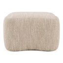 Spiro - Modern Beige Fabric Ottoman