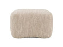 Spiro - Modern Beige Fabric Ottoman