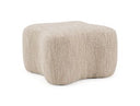 Spiro - Modern Beige Fabric Ottoman