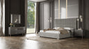 Splendor - Grey High Gloss Slatted Dresser