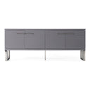 Splendor - Grey High Gloss Slatted Buffet