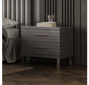 Splendor - Silver + Grey Velvet Upholstered King Platform Bed