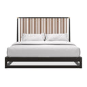 Pinstripe Slatted Bed Dark - Kg