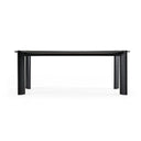 Steven - Modern Black Oval Dining Table