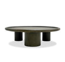 Strauss - Contemporary Brown Ash Round Nesting Table Set