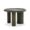 Strauss - Contemporary Brown Ash Round Nesting Table Set
